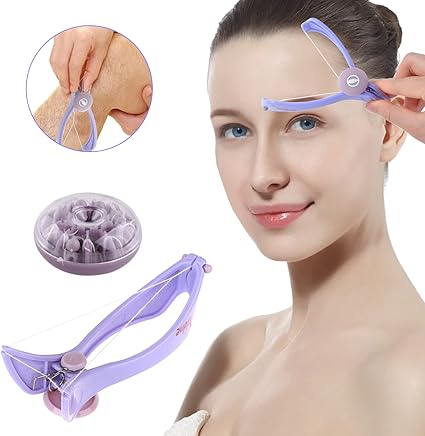 Plucking Easy Hair Removal with Thread, Eyebrows, Chin, Beard for Men and Women