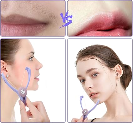 Plucking Easy Hair Removal with Thread, Eyebrows, Chin, Beard for Men and Women