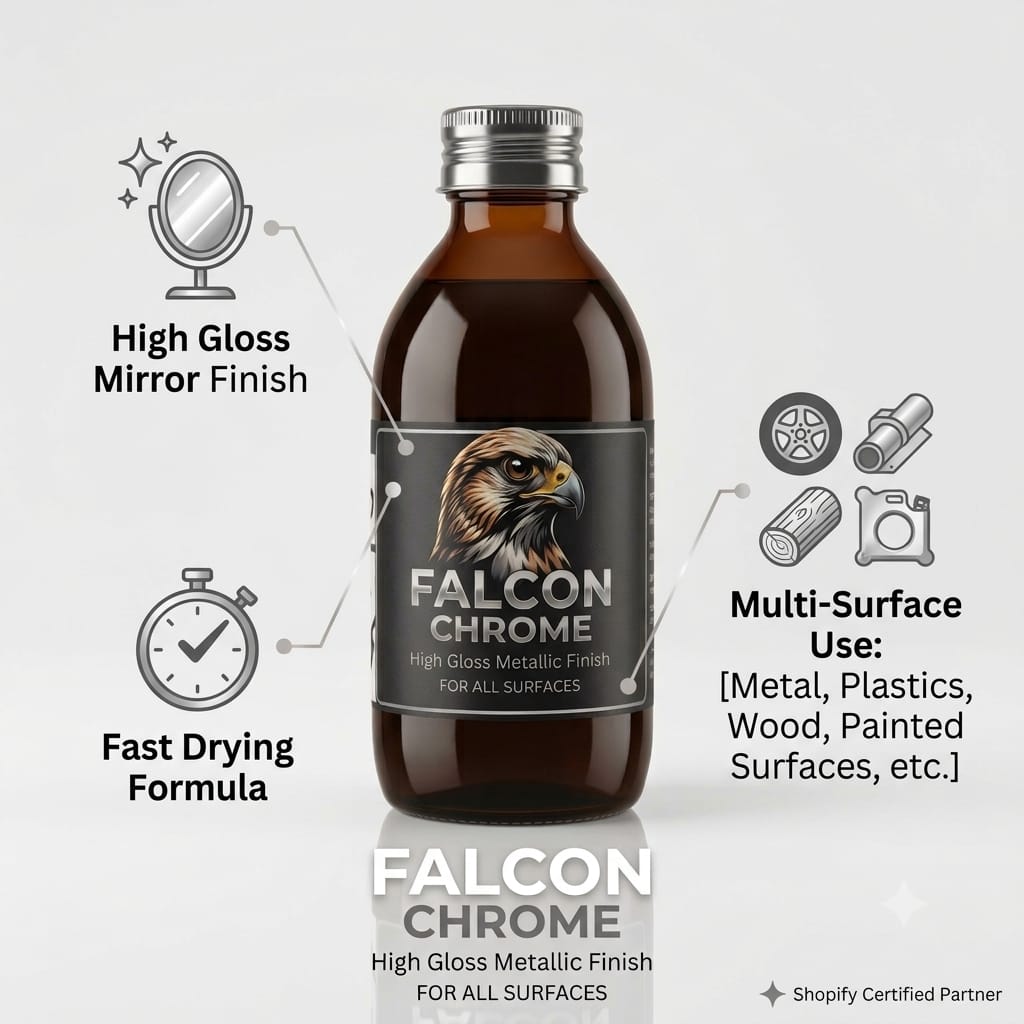 Falcon Chrome Paint – Premium Ultra-Reflective Mirror Finish